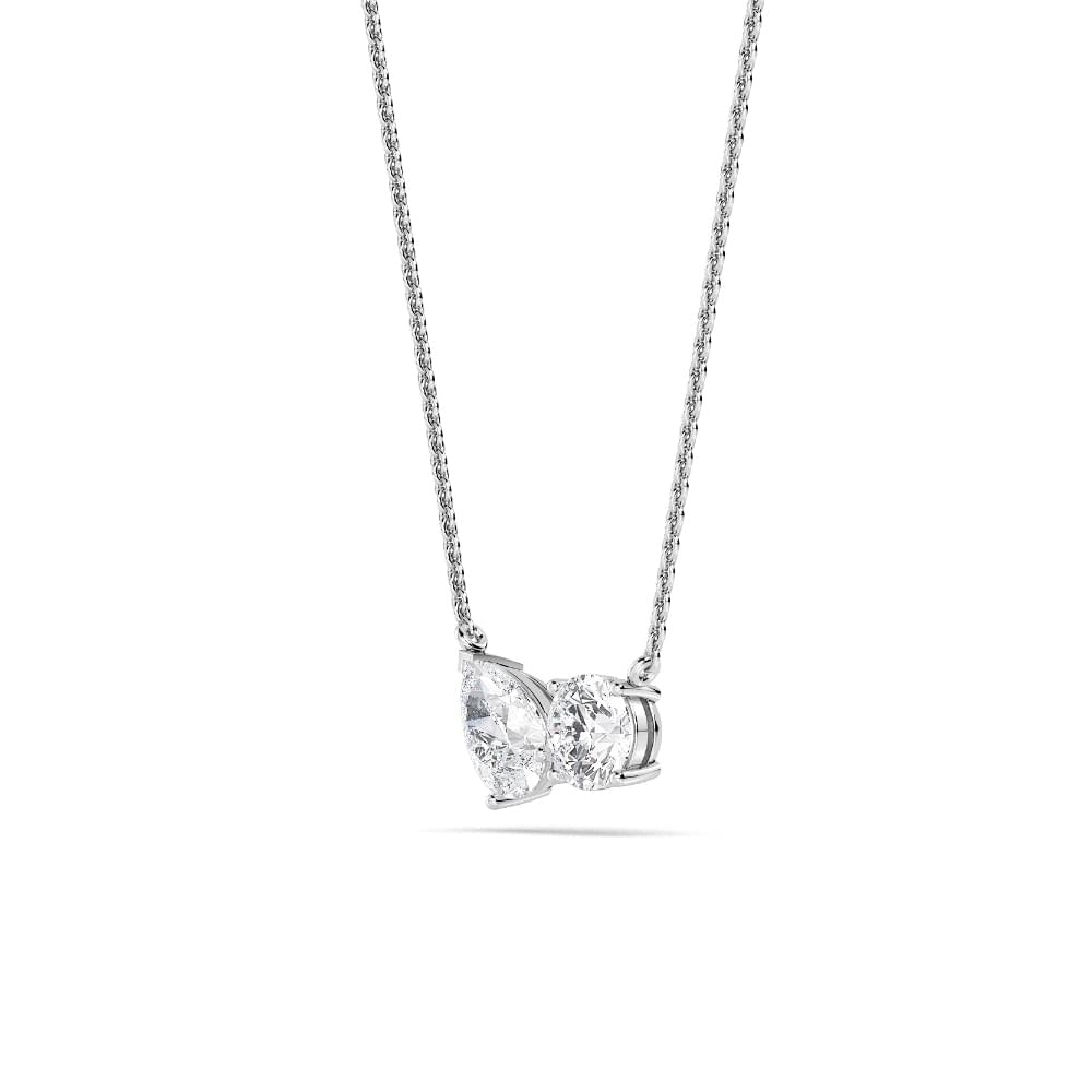 Juliette Pearl lab grown diamond pendant