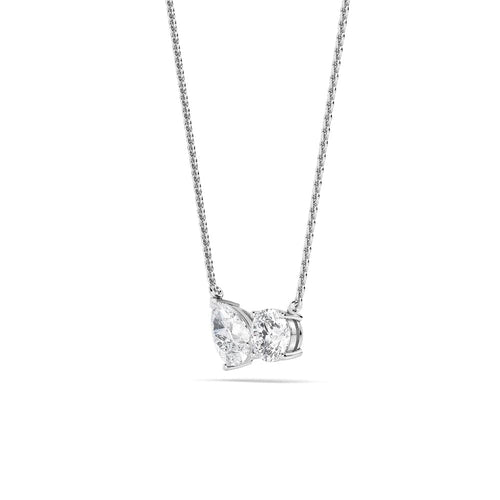 Juliette Pearl lab grown diamond pendant