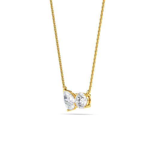 Juliette Pearl lab grown diamond pendant