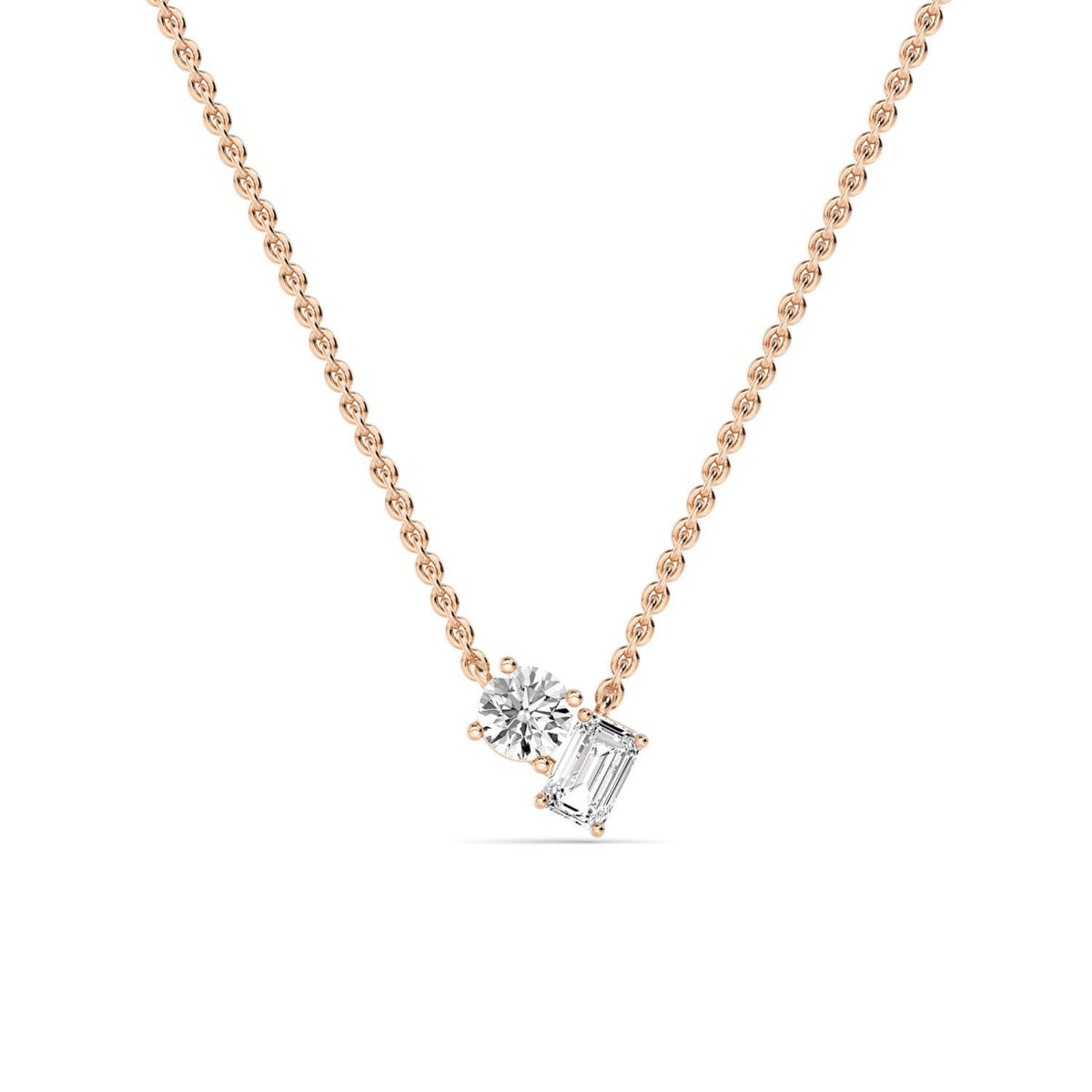 Leonora Pearl lab grown diamond pendant