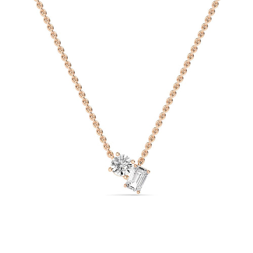 Leonora Pearl lab grown diamond pendant