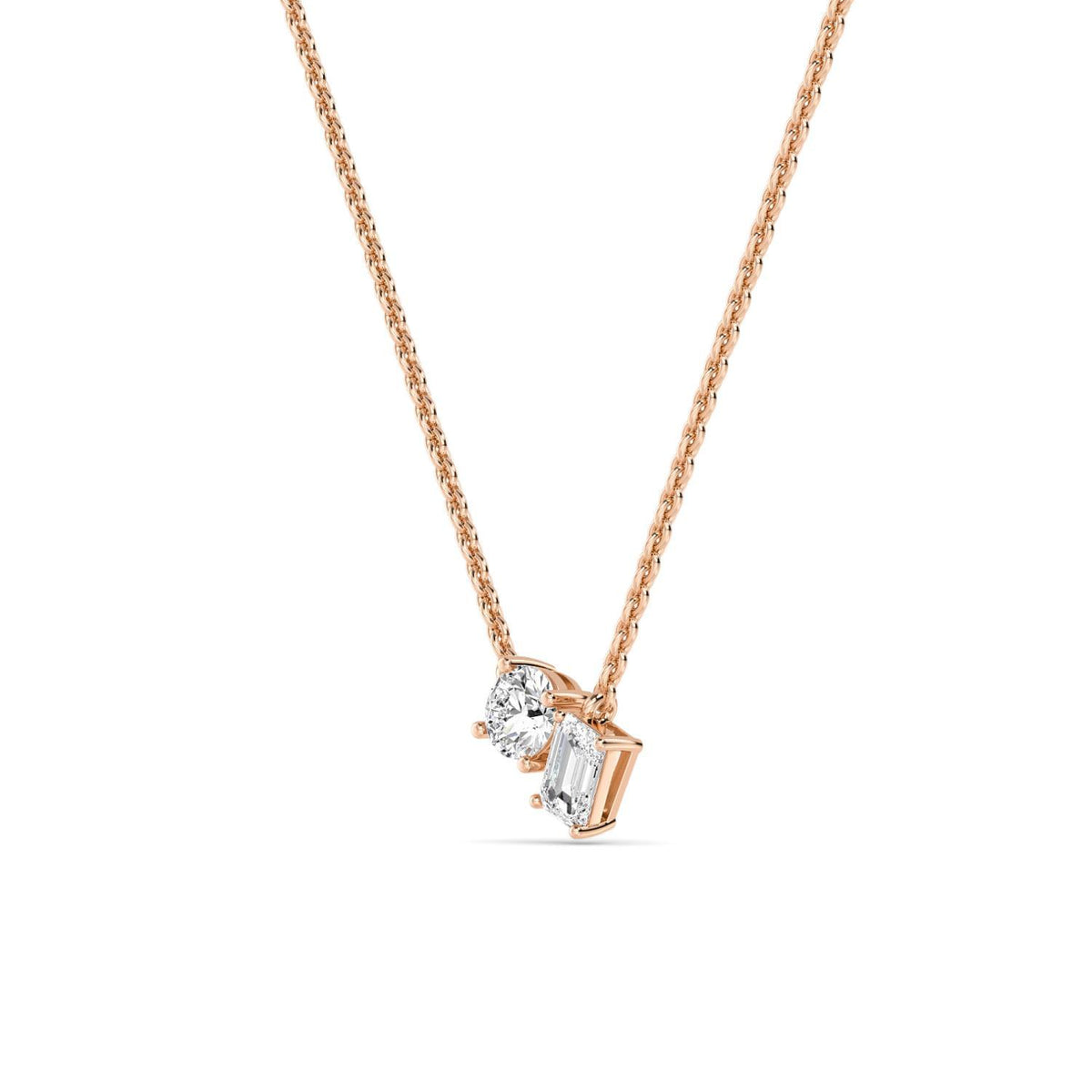 Leonora Pearl lab grown diamond pendant