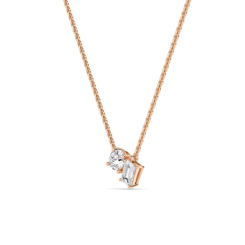 Leonora Pearl lab grown diamond pendant