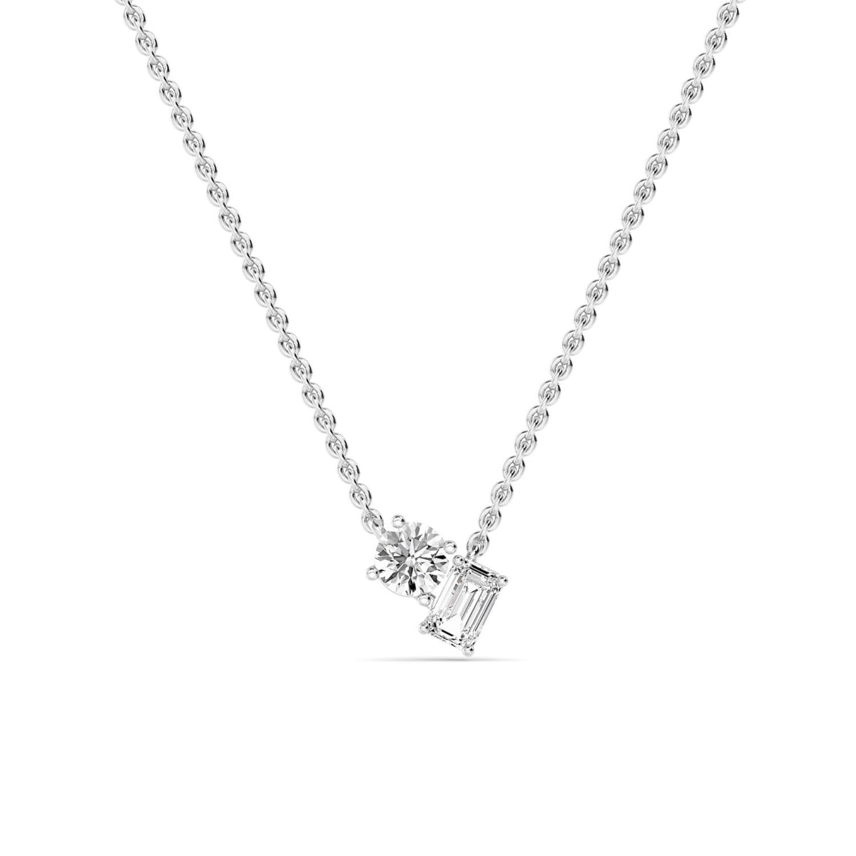 Leonora Pearl lab grown diamond pendant