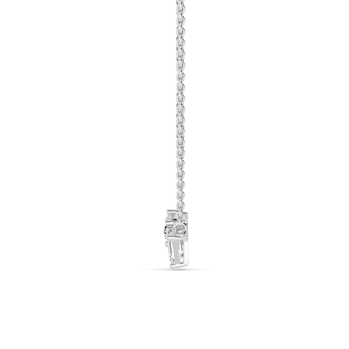 Leonora Pearl lab grown diamond pendant