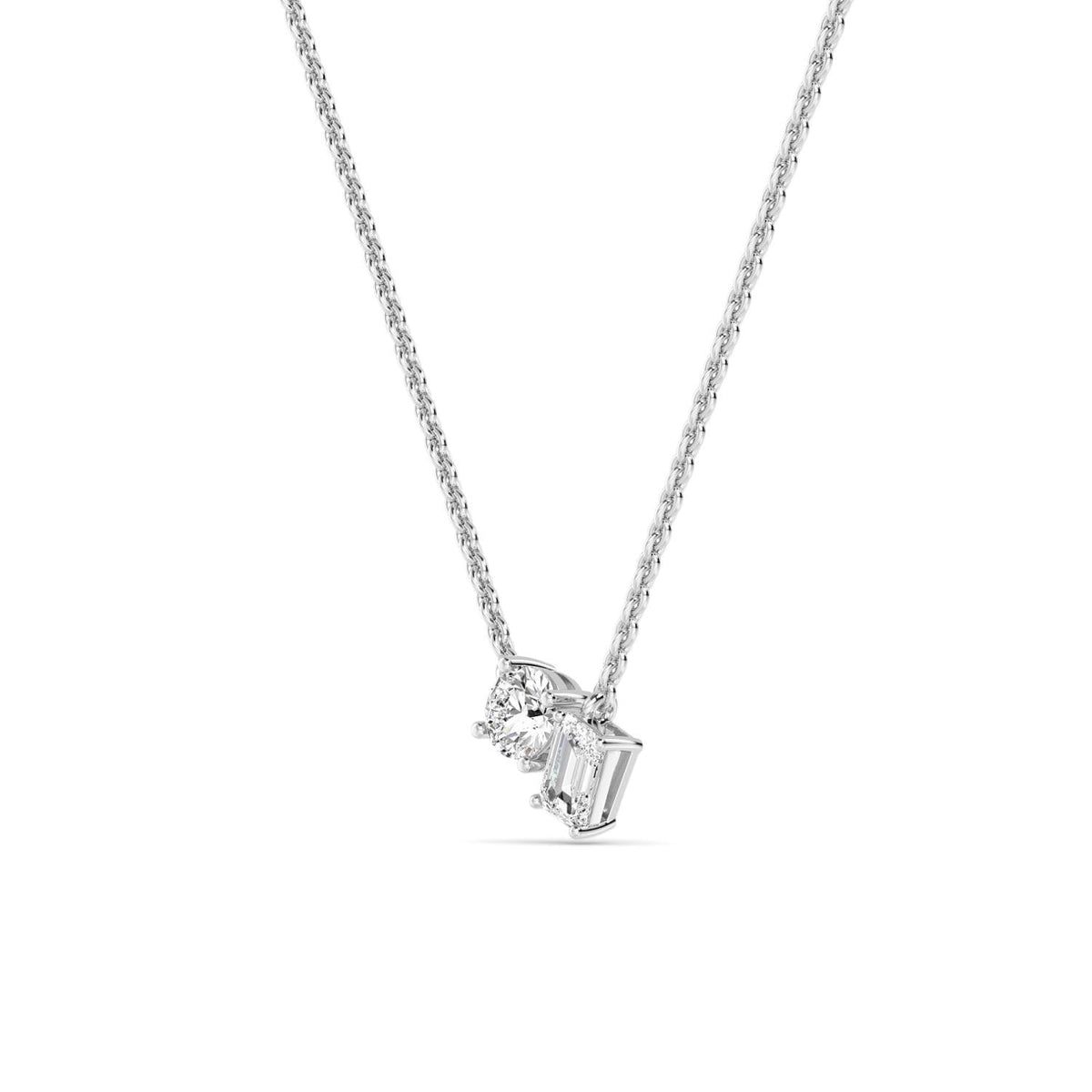 Leonora Pearl lab grown diamond pendant