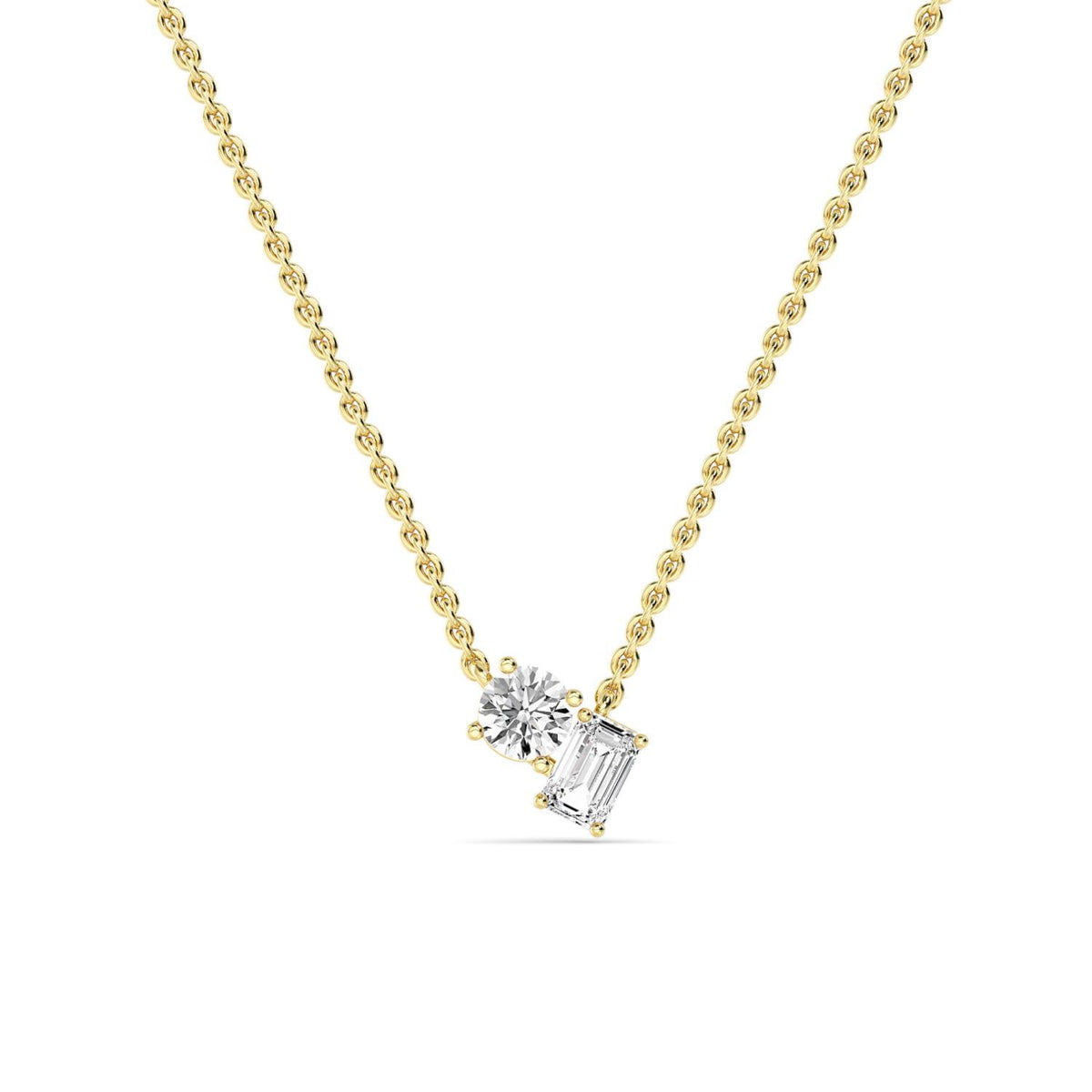 Leonora Pearl lab grown diamond pendant