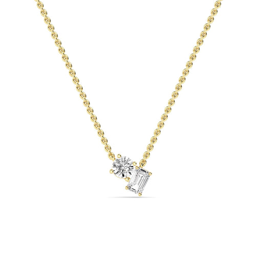 Leonora Pearl lab grown diamond pendant