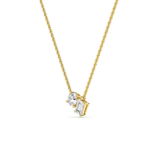 Leonora Pearl lab grown diamond pendant