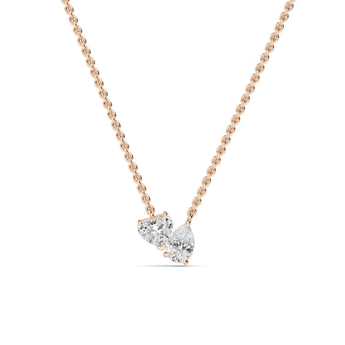 Leonora Rose lab grown diamond pendant