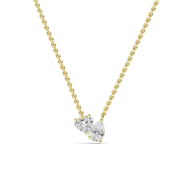 Leonora Rose - Toi et Moi Lab Grown Diamond Pendant