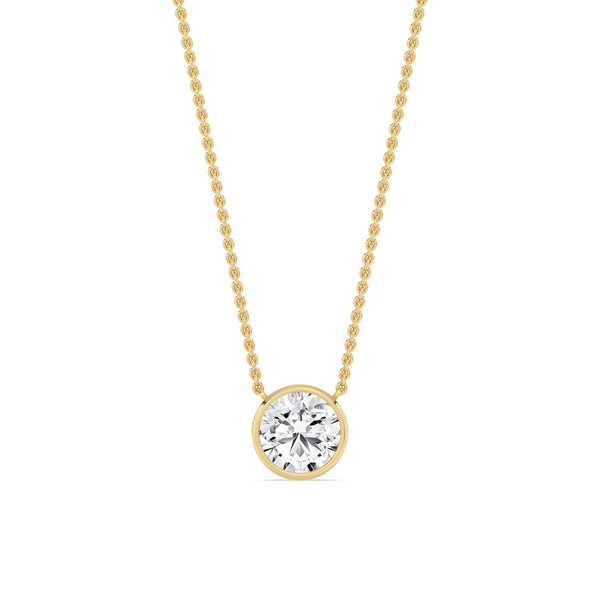 Leonora Vale - Bezel Lab Grown Diamond Pendant