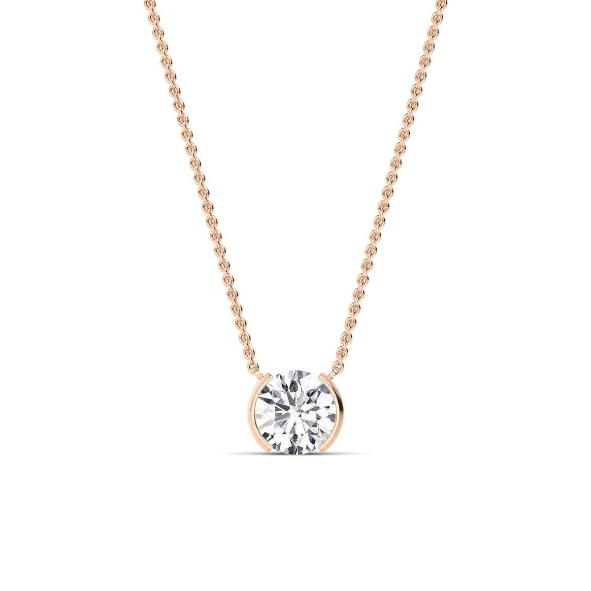 Lucienne Rose lab grown diamond pendant