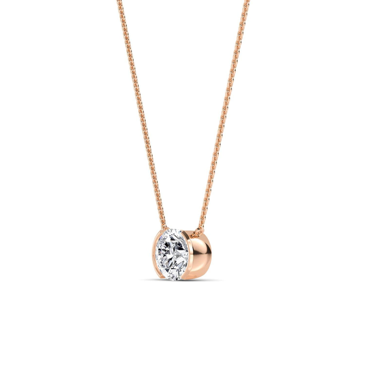 Lucienne Rose lab grown diamond pendant