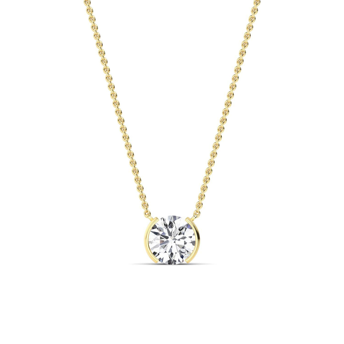 Lucienne Rose lab grown diamond pendant