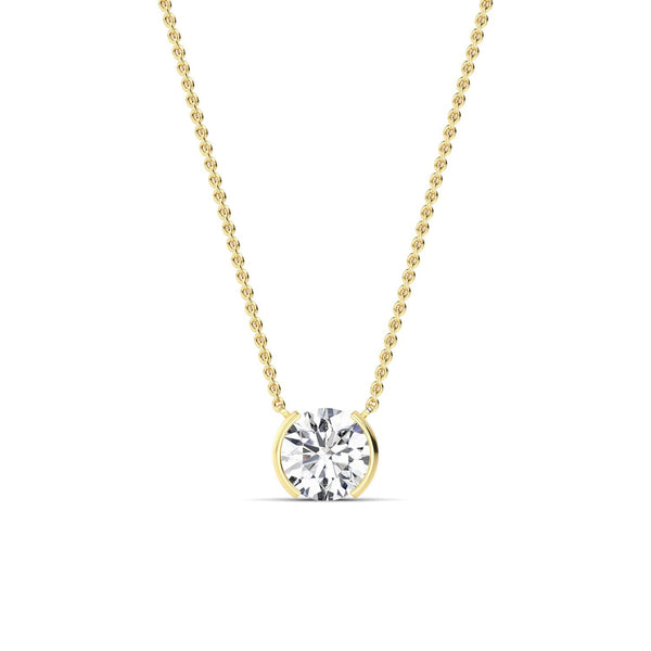 Lucienne Rose - Bezel Lab Grown Diamond Pendant