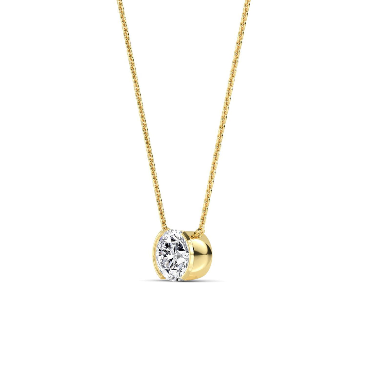 Lucienne Rose lab grown diamond pendant
