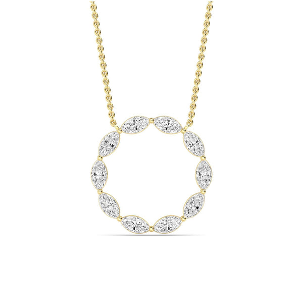 Noelia Joy - Circle Lab Grown Diamond Pendant