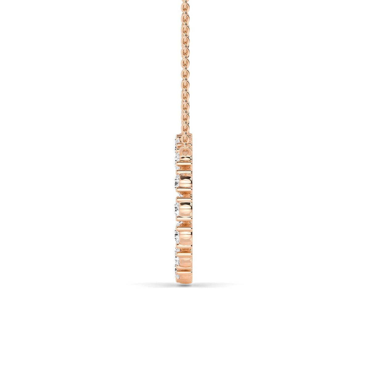 Noelia Pearl lab grown diamond pendant