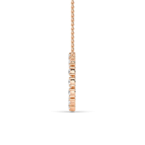 Noelia Pearl lab grown diamond pendant