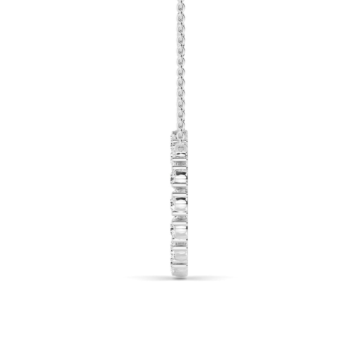 Noelia Pearl lab grown diamond pendant
