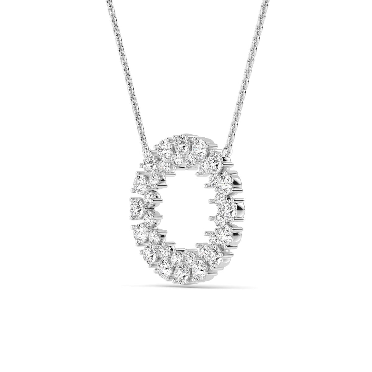 Noelia Pearl lab grown diamond pendant