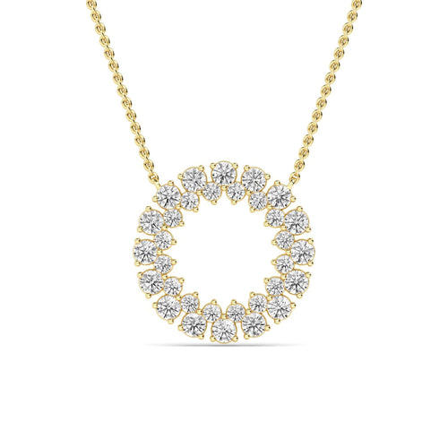Noelia Pearl lab grown diamond pendant