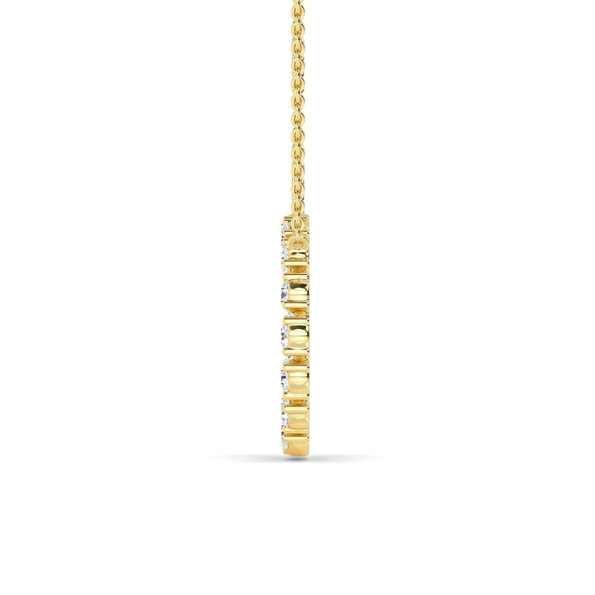 Noelia Pearl lab grown diamond pendant