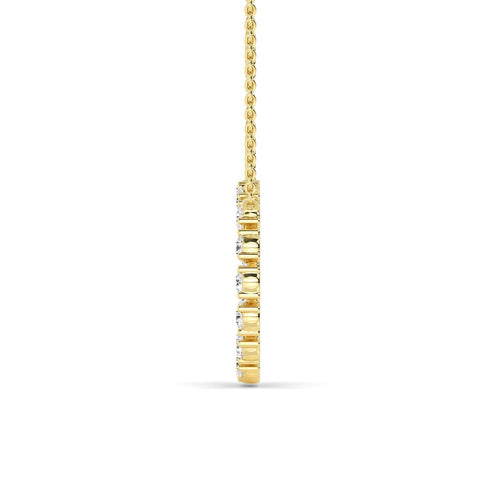 Noelia Pearl lab grown diamond pendant
