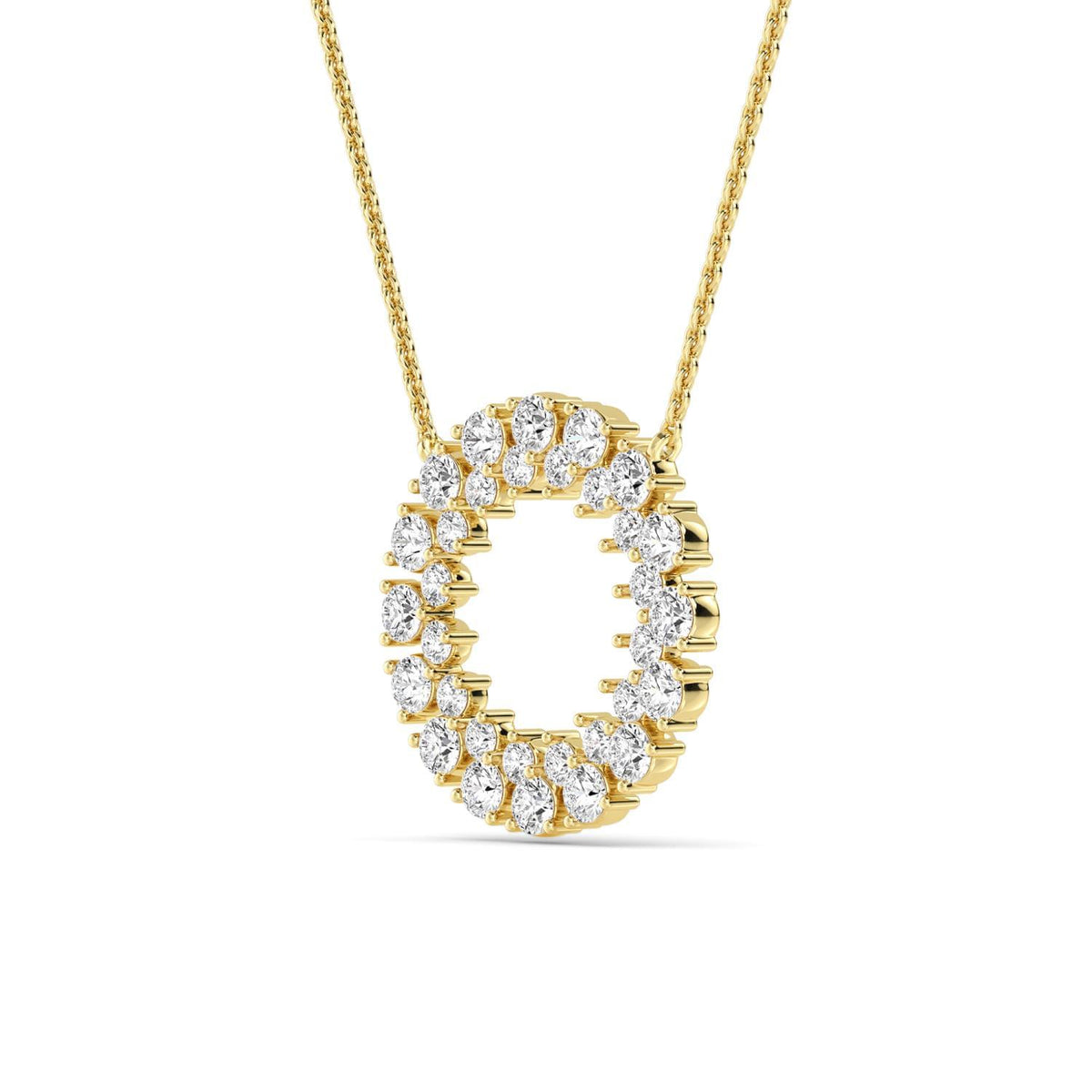 Noelia Pearl lab grown diamond pendant