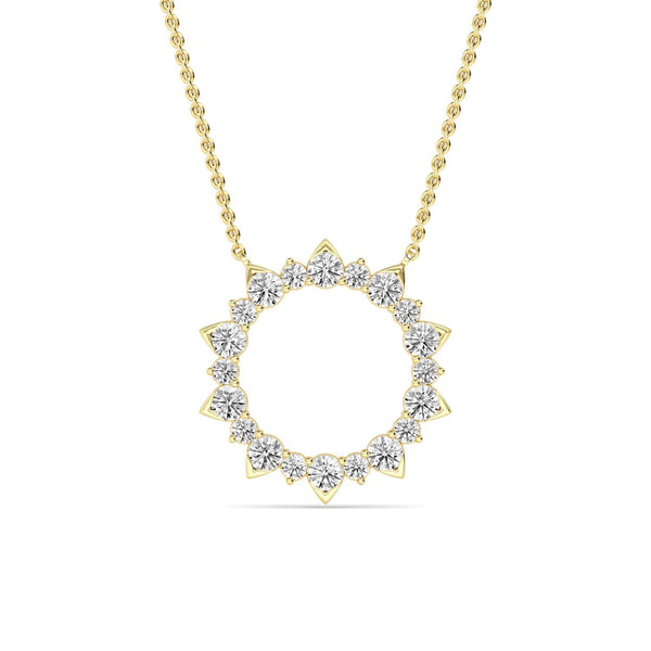 Ophelia Grace - Circle Lab Grown Diamond Pendant