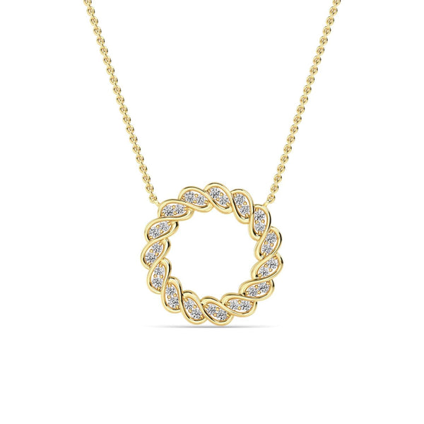 Ophelia Joy - Circle Lab Grown Diamond Pendant