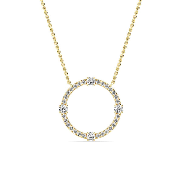 Ophelia Rose - Circle Lab Grown Diamond Pendant