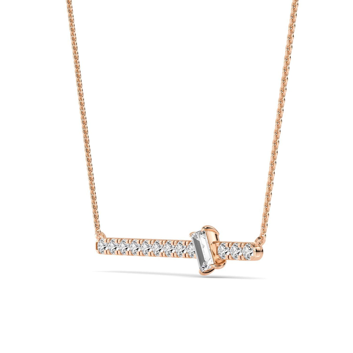 Rosaline Bloom lab grown diamond pendant