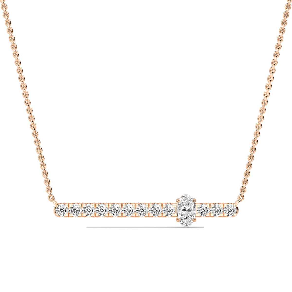 Rosaline Dawn lab grown diamond pendant
