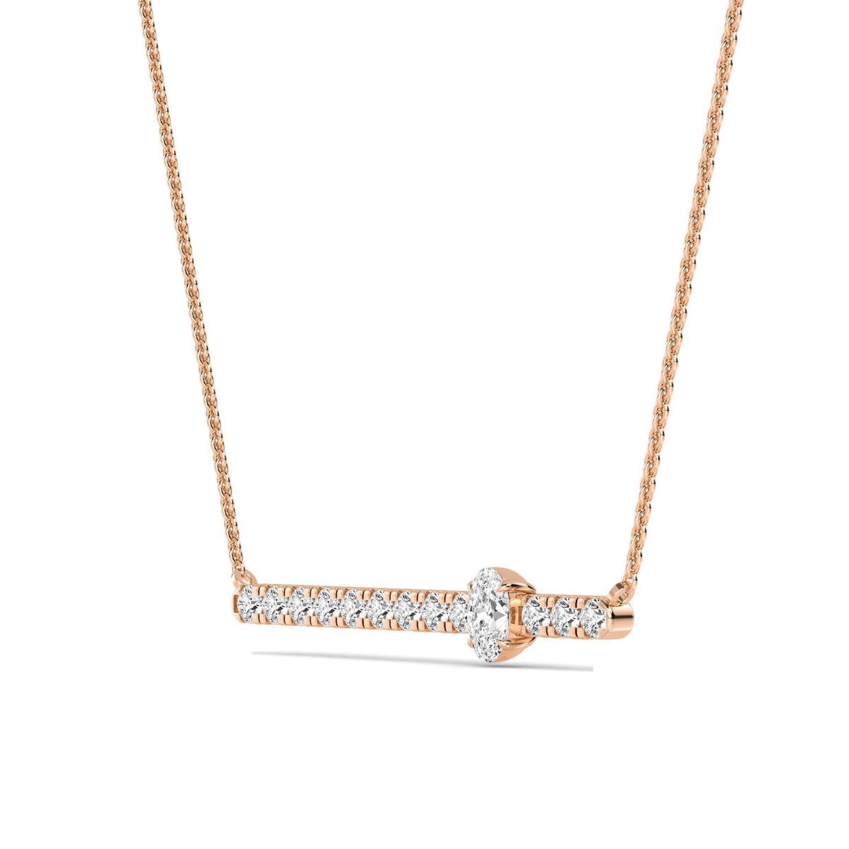 Rosaline Dawn lab grown diamond pendant