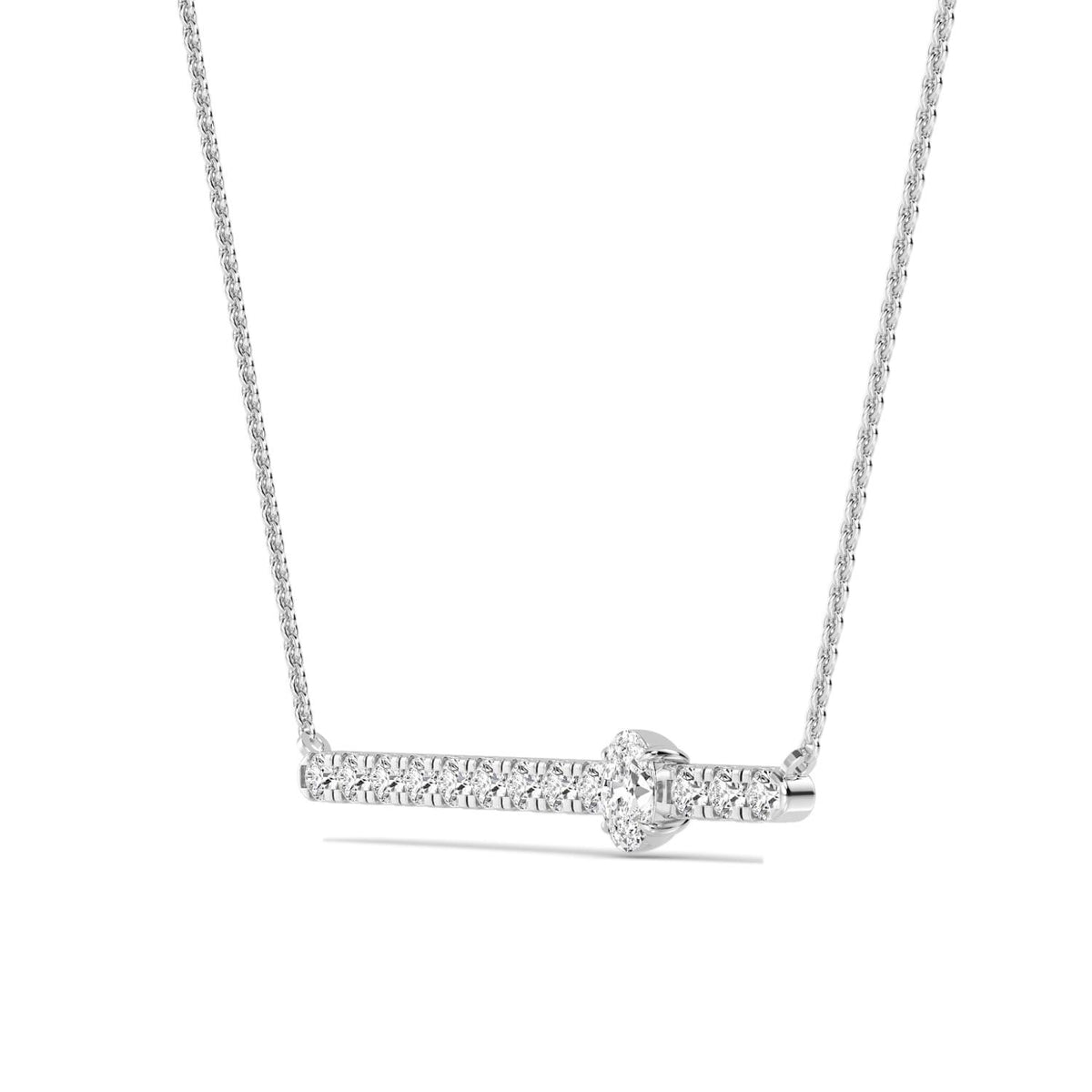 Rosaline Dawn lab grown diamond pendant