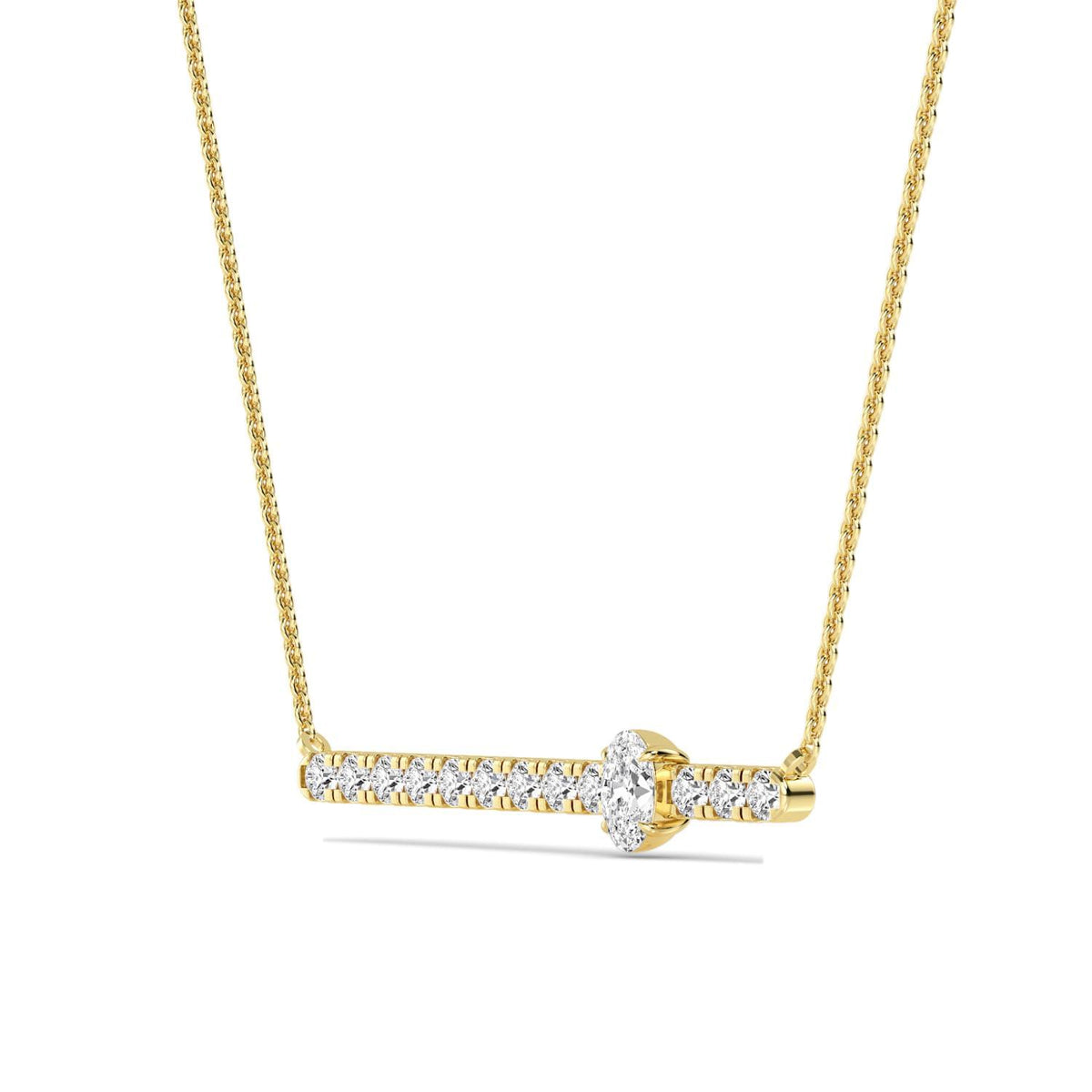 Rosaline Dawn lab grown diamond pendant