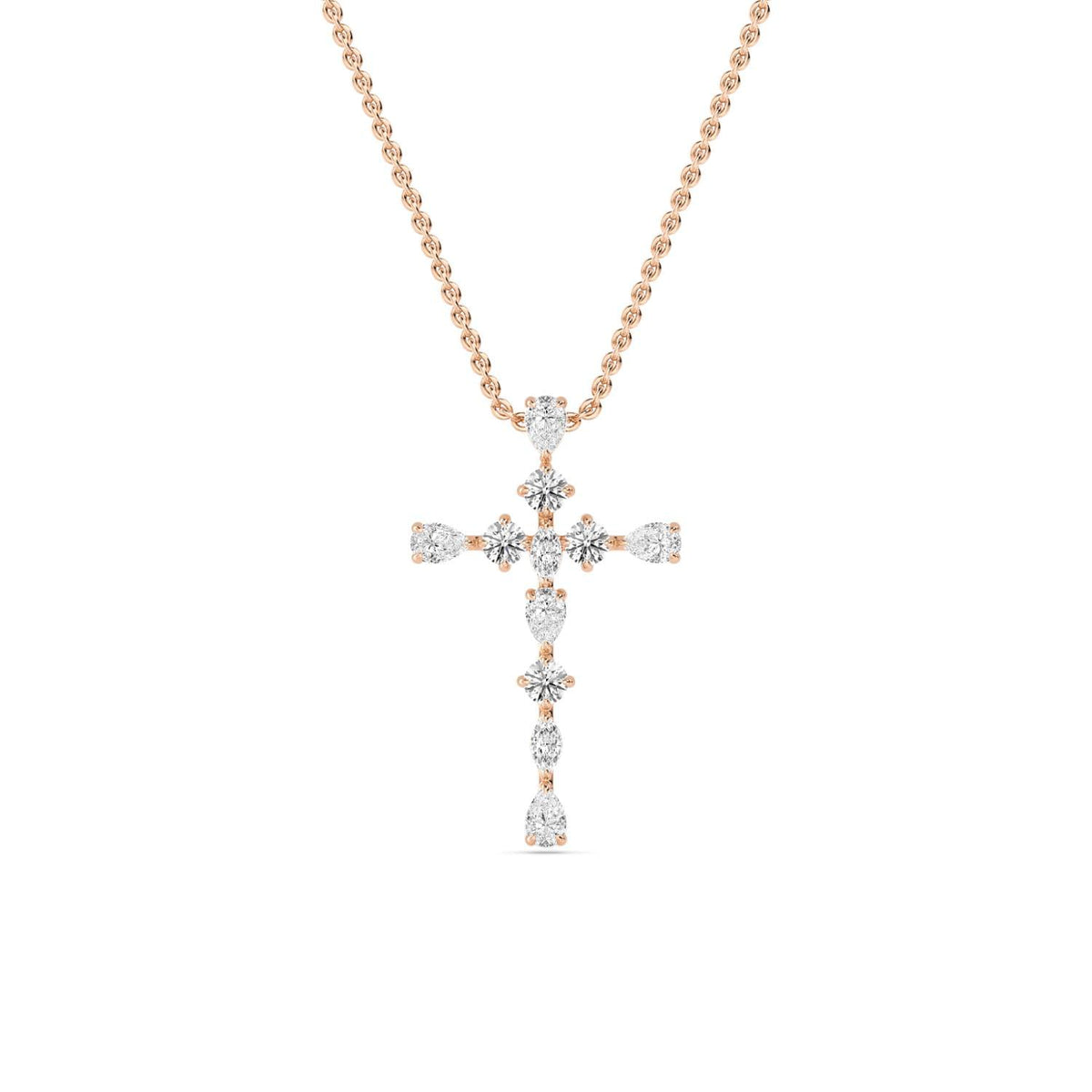 Rosaline Rose lab grown diamond pendant