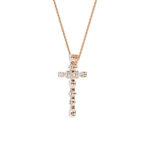 Rosaline Rose lab grown diamond pendant