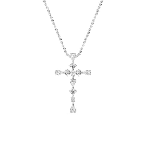 Rosaline Rose lab grown diamond pendant