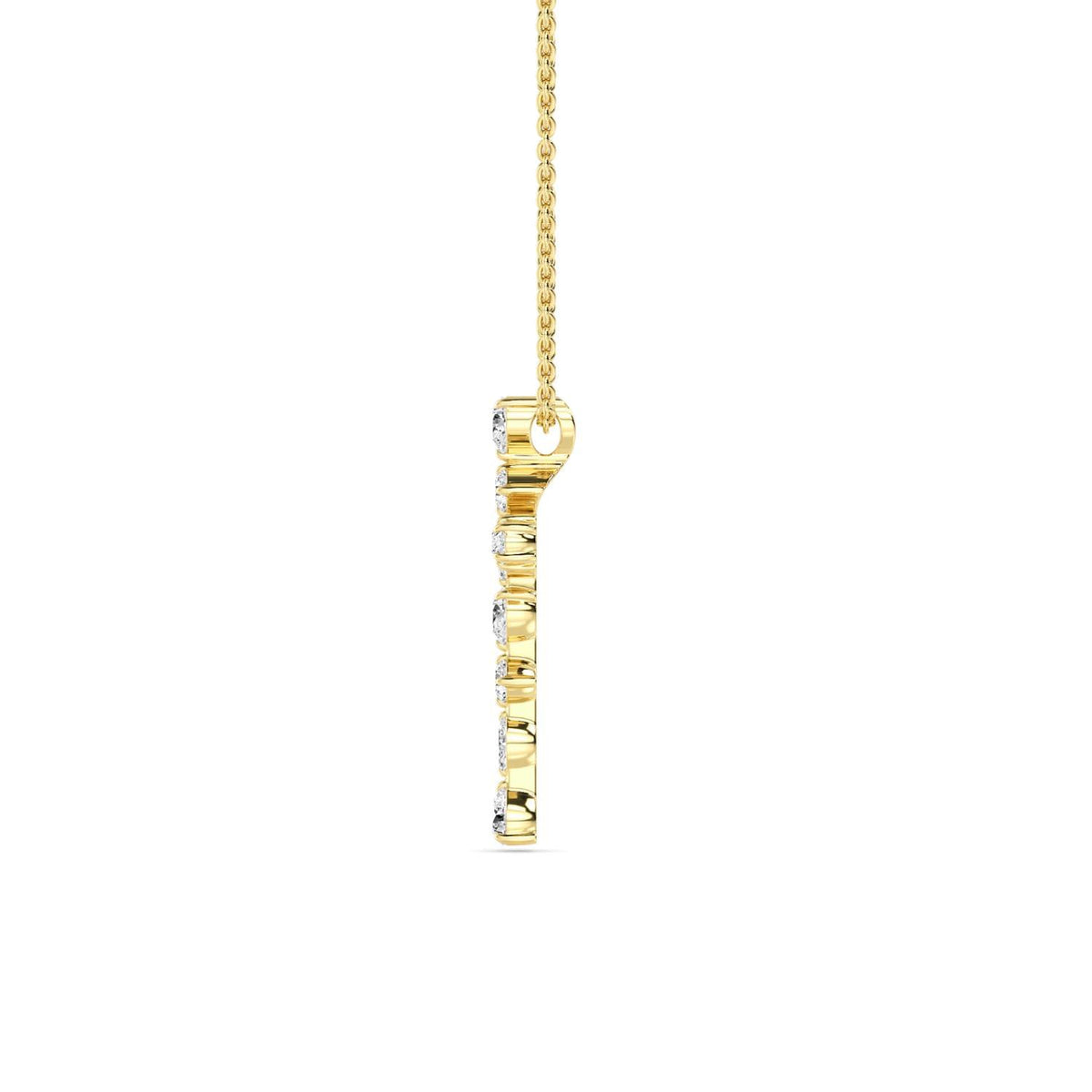 Rosaline Rose lab grown diamond pendant