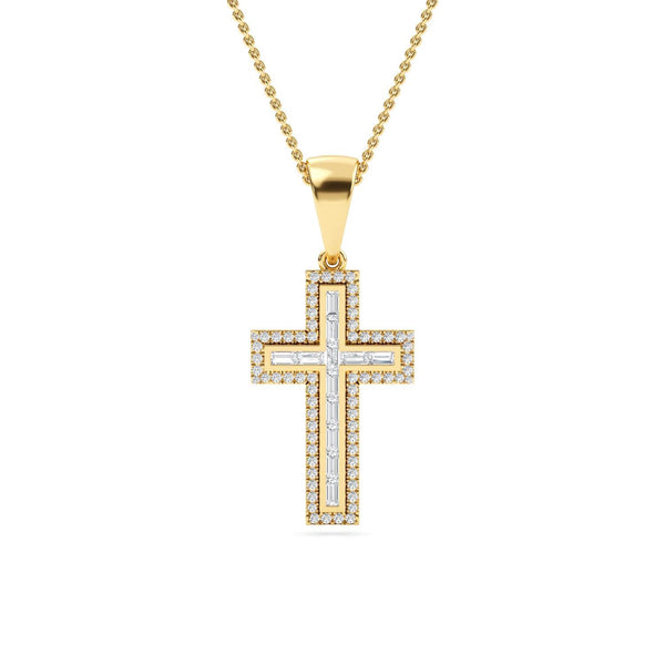 Seraphina Pearl - Cross Lab Grown Diamond Pendant