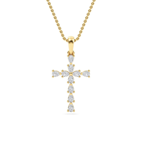 Amara Bloom - Cross Lab Grown Diamond Pendant