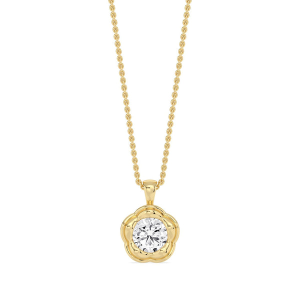 Brielle Belle - Bezel Lab Grown Diamond Pendant