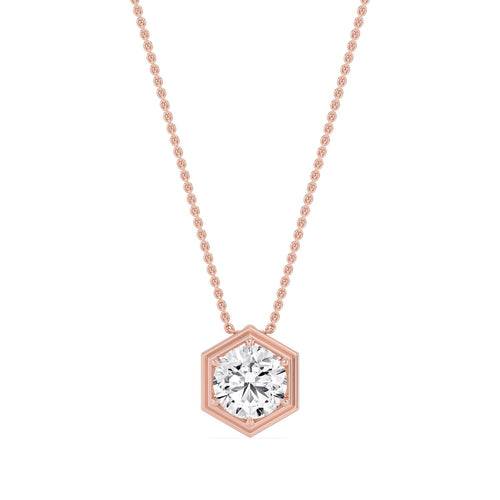 Brielle Bloom lab grown diamond pendant