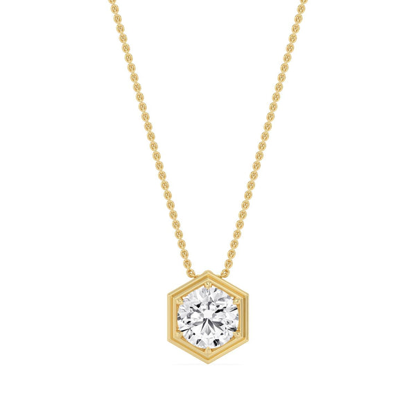 Brielle Bloom - Bezel Lab Grown Diamond Pendant