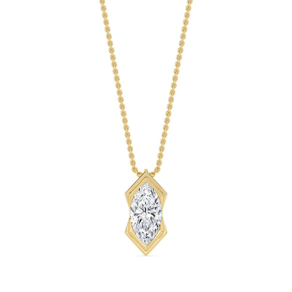 Brielle Dawn - Bezel Lab Grown Diamond Pendant
