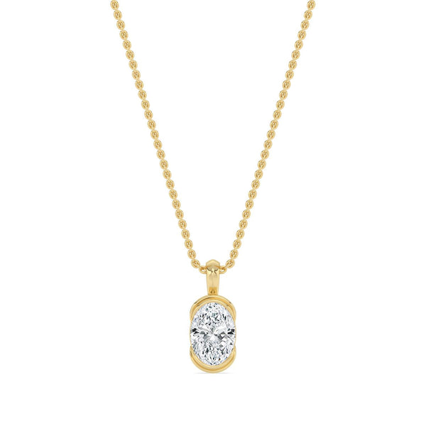 Brielle Grace - Bezel Lab Grown Diamond Pendant
