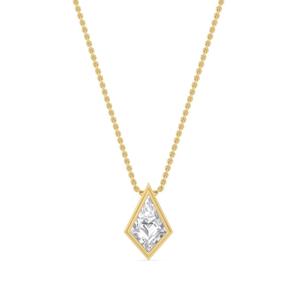 Brielle Lune - Bezel Lab Grown Diamond Pendant